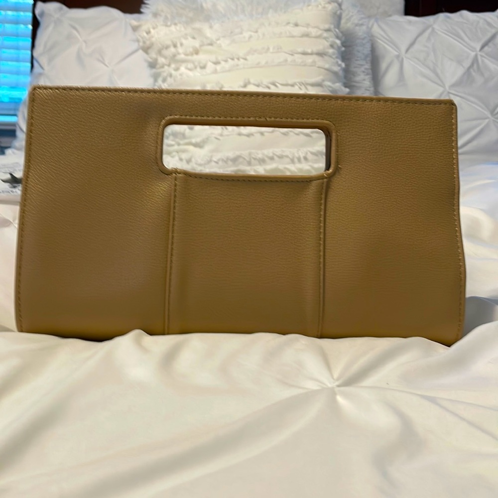Tan Clutch purse from charming Charlie